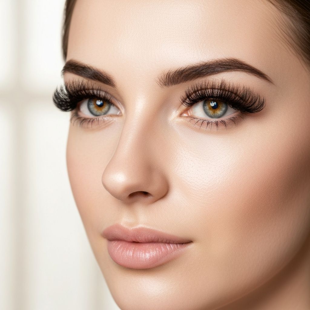 Glamorous lash showcase